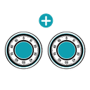 2 x Mechanisches Zahlenkombinationsschloss